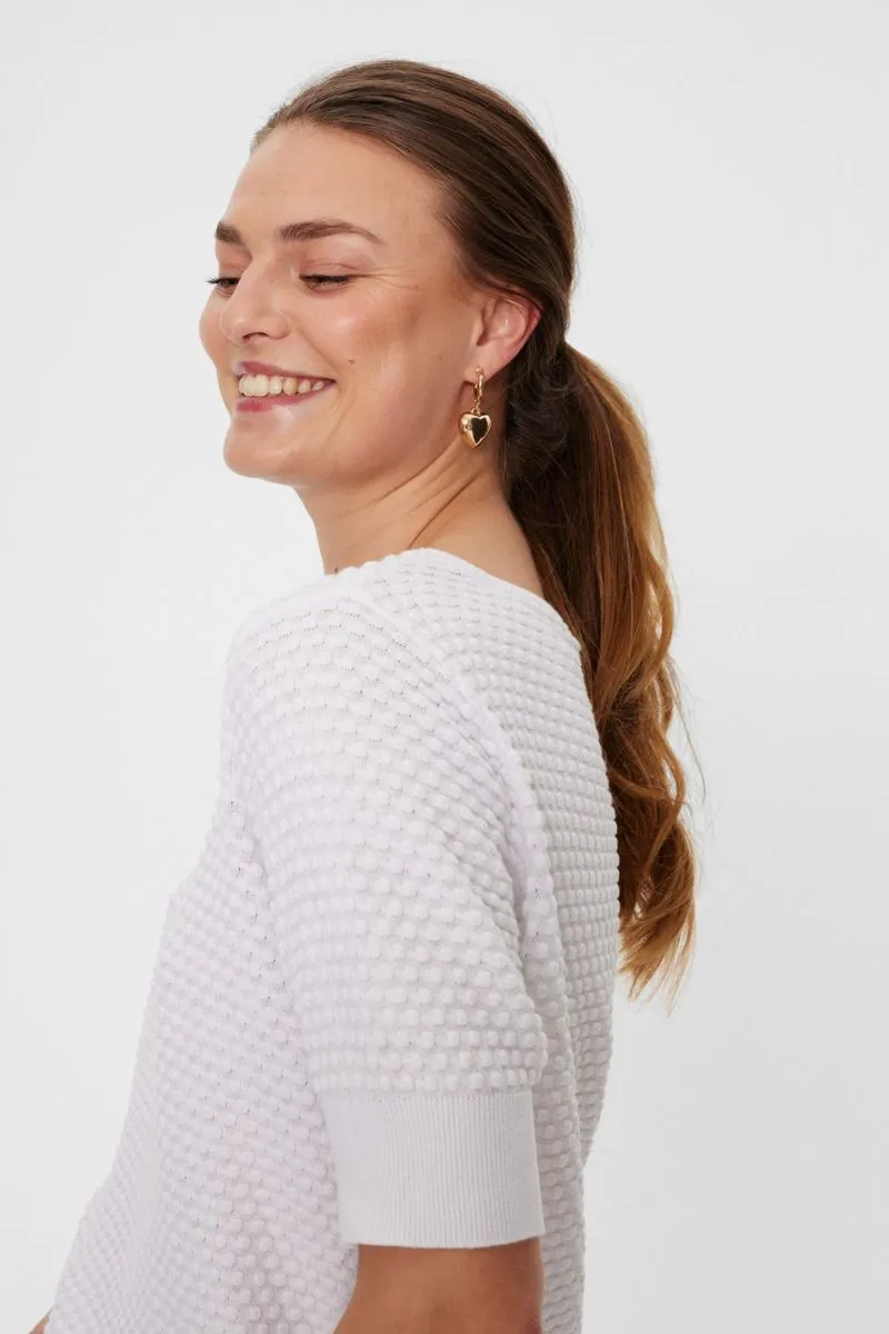 Dodo Pu Dottie Ss | Brilliant White | Strik fra Freequent