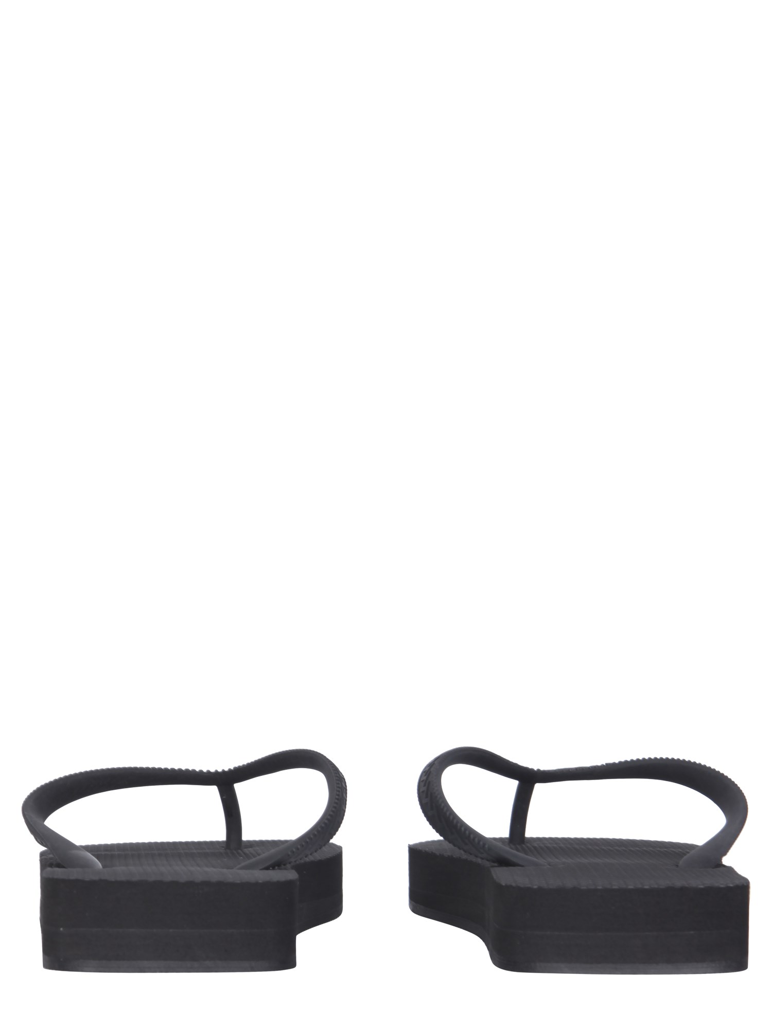 DSQUARED    RUBBER THONG SANDALS WITH LOGO