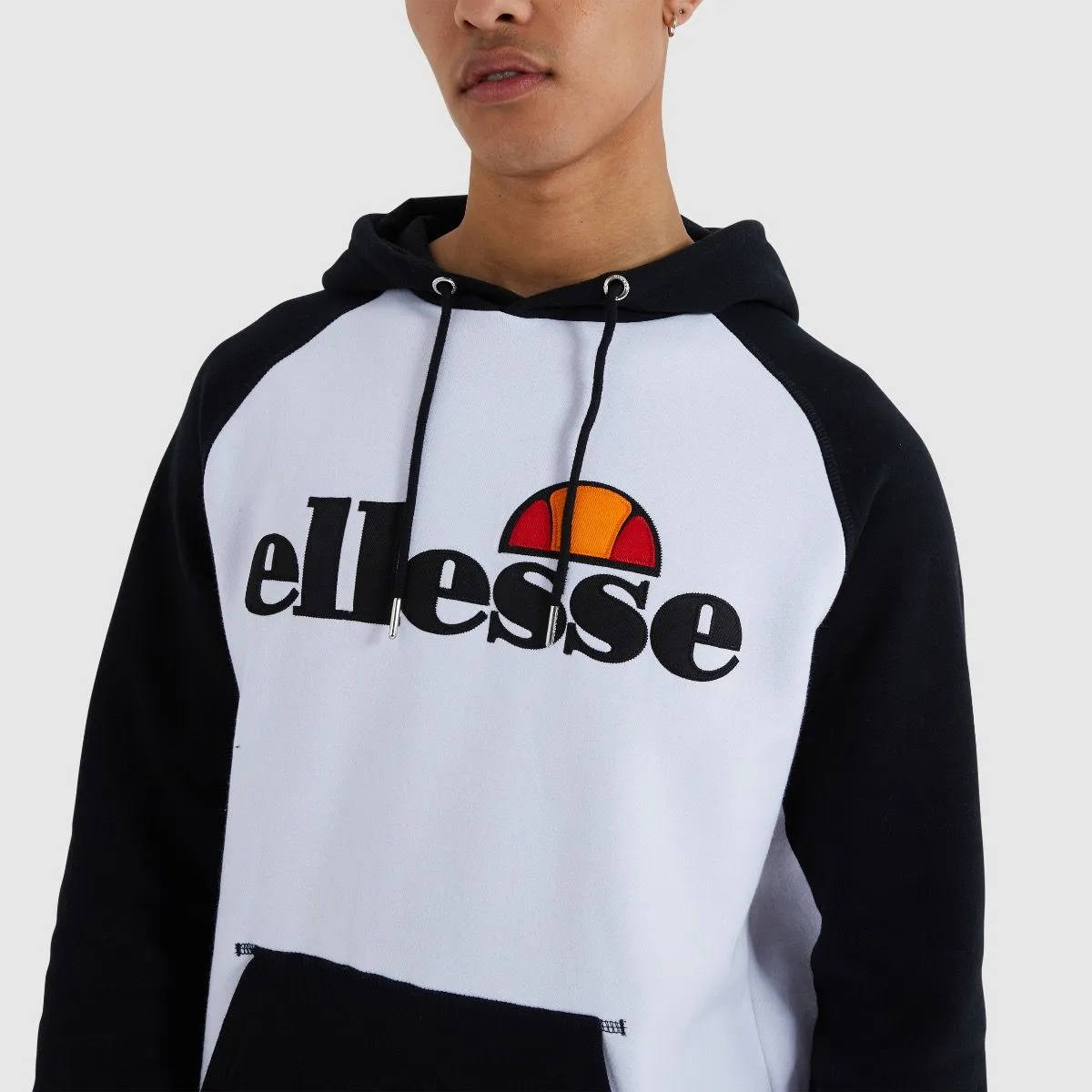 Ellesse Taliamento Overhead Hooded Sweatshirt White/Black