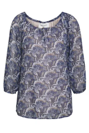 Emily Blouse |Bl |Off the shoulder bluse i paisley print fra Freequent