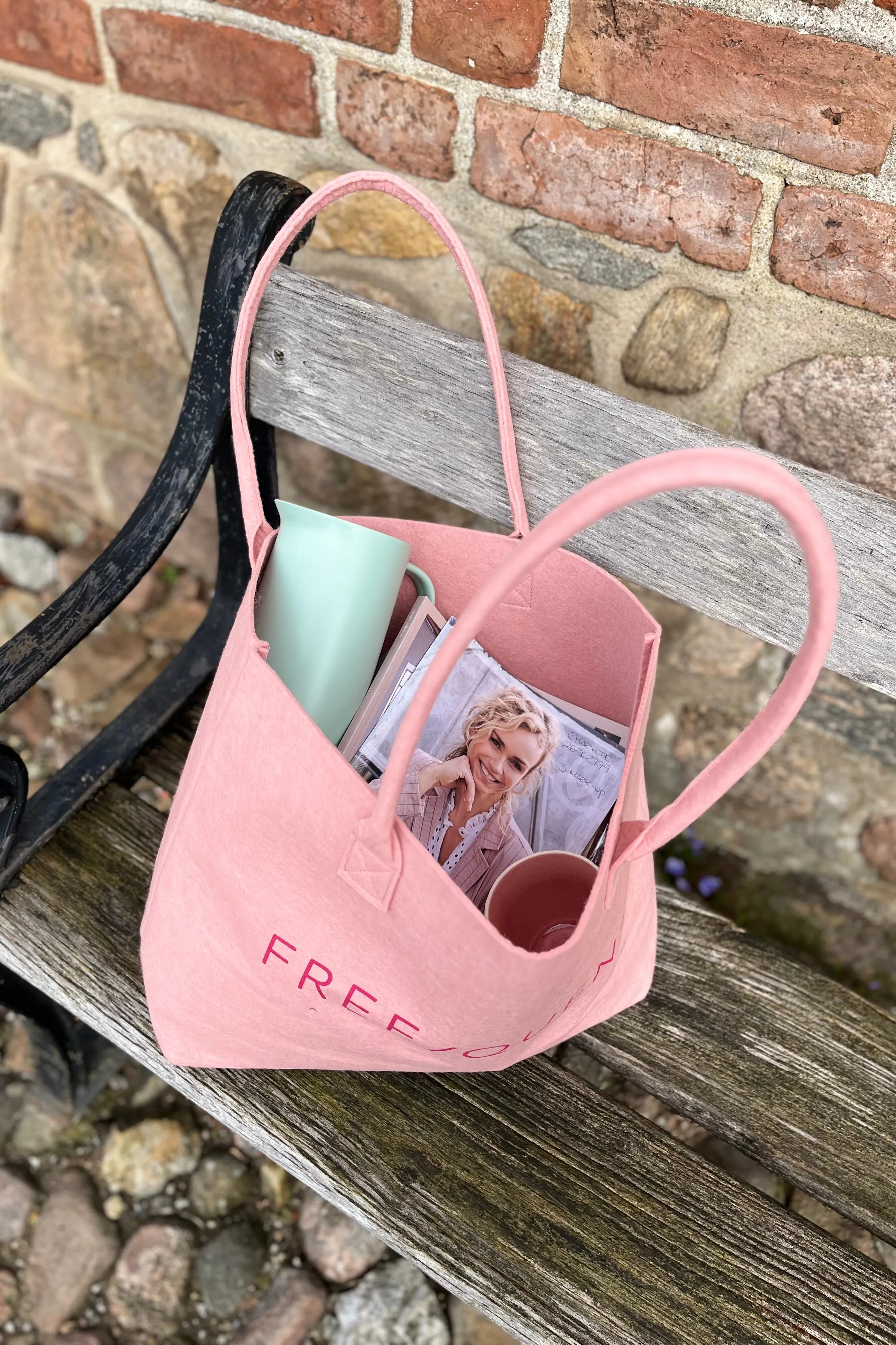 Felt Bag | Rosa | Filt taske fra Freequent