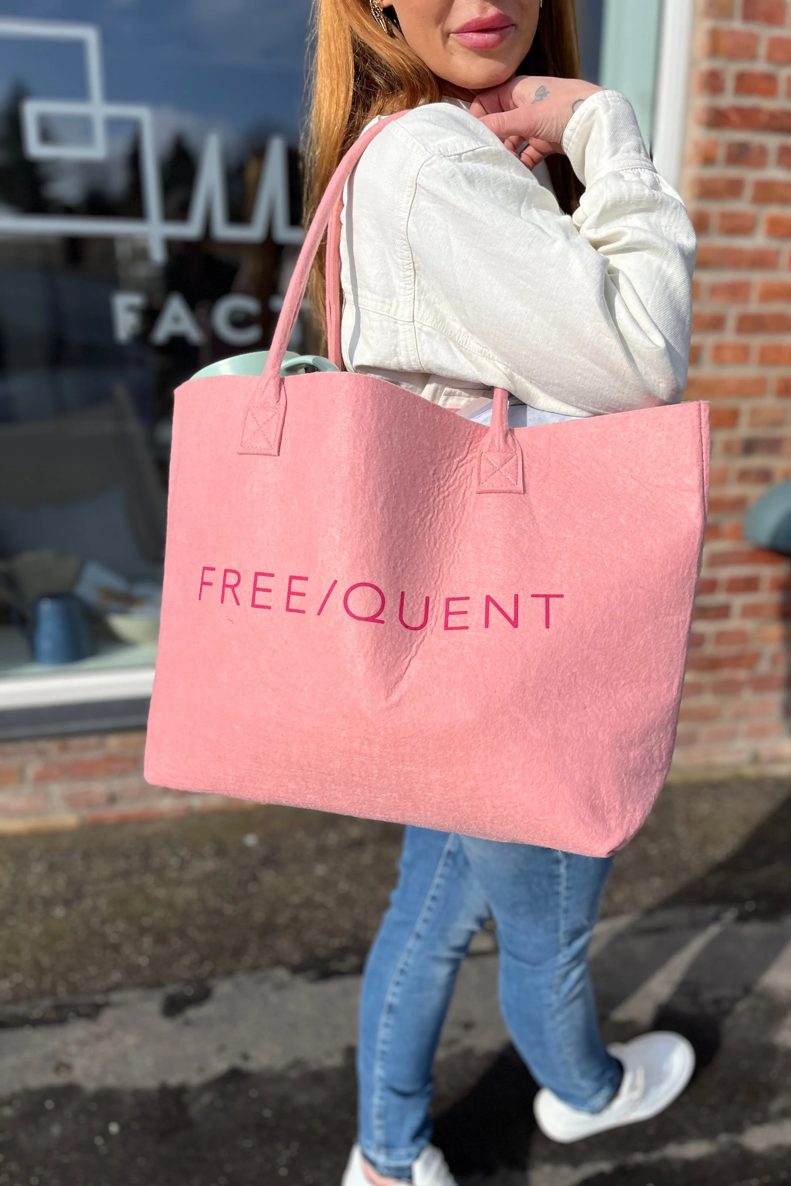 Felt Bag | Rosa | Filt taske fra Freequent