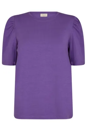 Fenja Tee Puff | Royal Lilac | T-Shirt fra Freequent