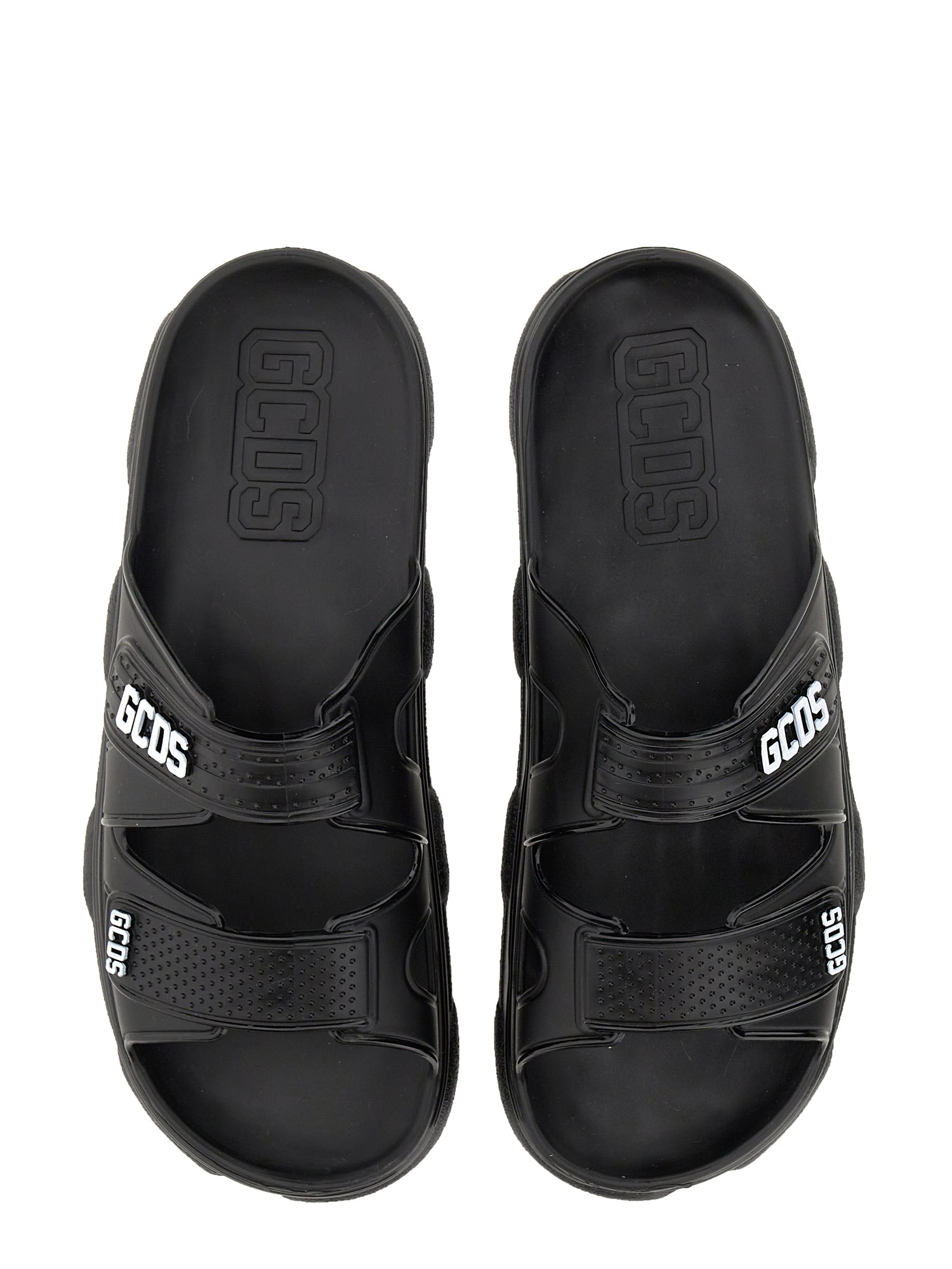 GCDS    RUBBER SANDAL WITH LOGO