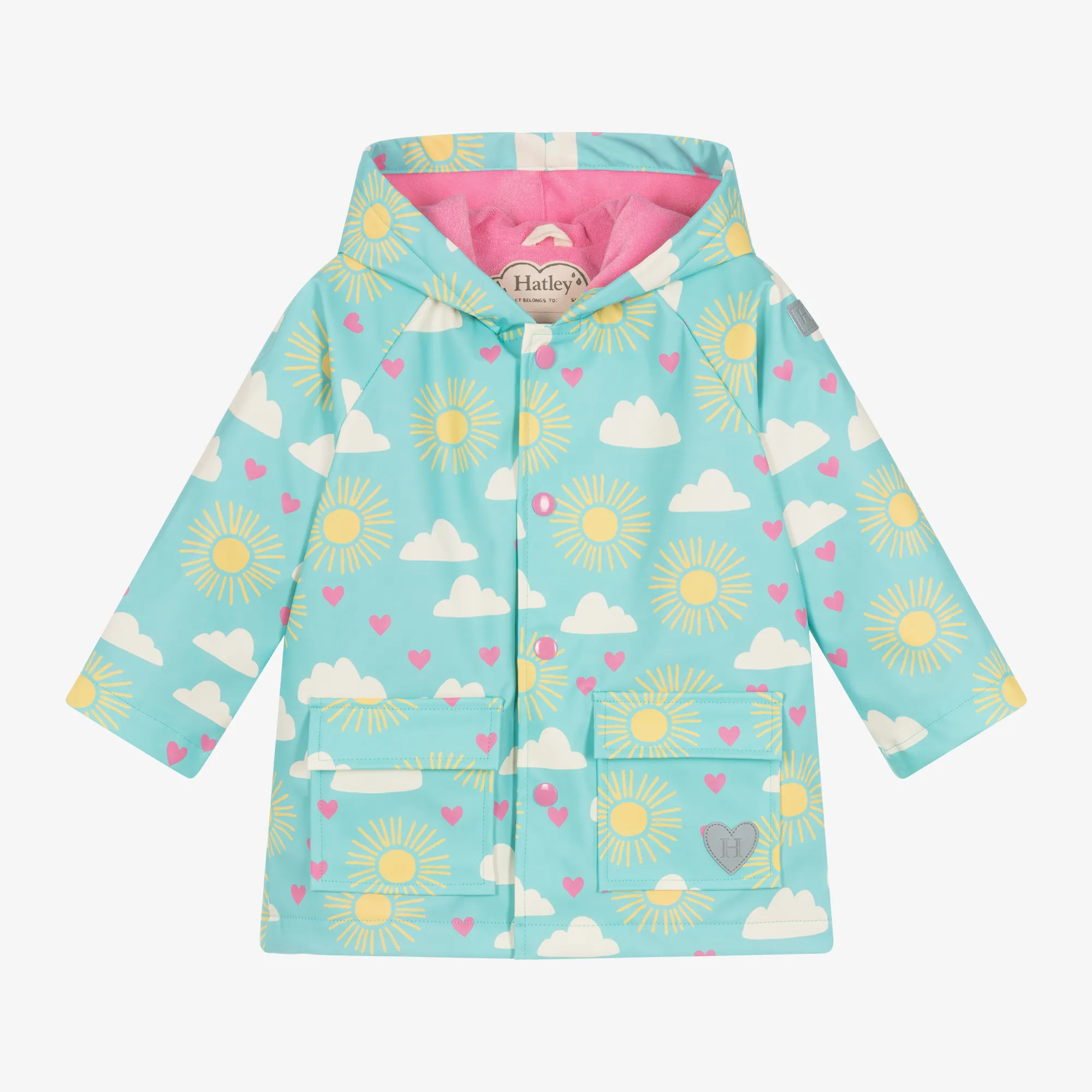 Girls Blue Sunshine Raincoat