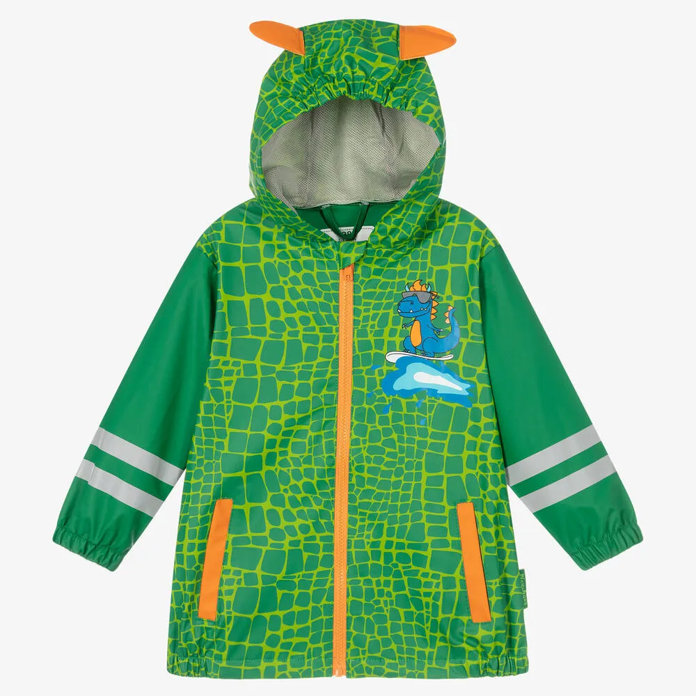 Green Dino Raincoat