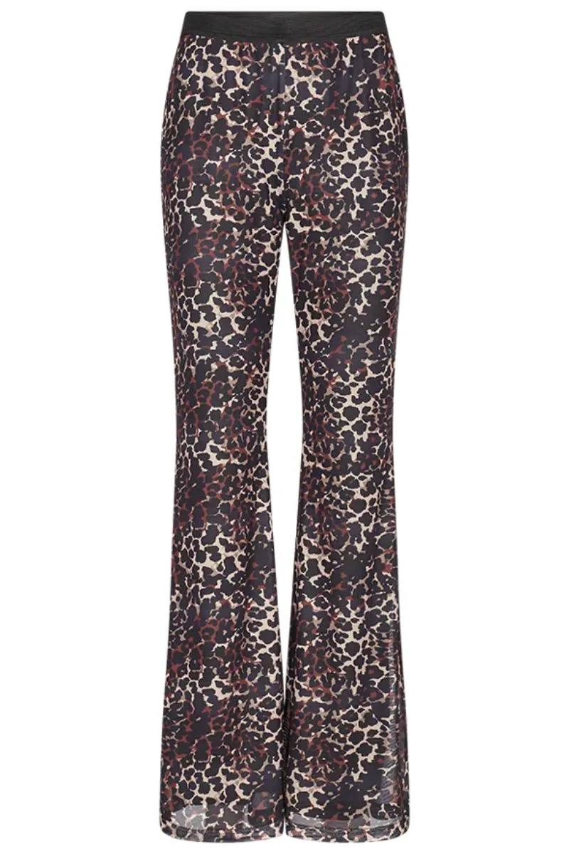 Hannah Pant | Black w. Cappuccino | Bukser fra Freequent