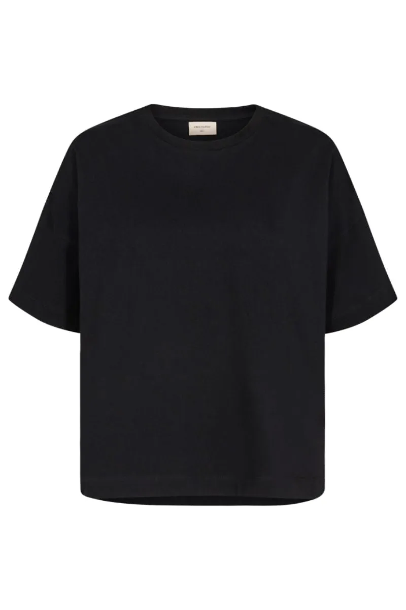 Hanneh Tee | Black | T-shirt fra Freequent