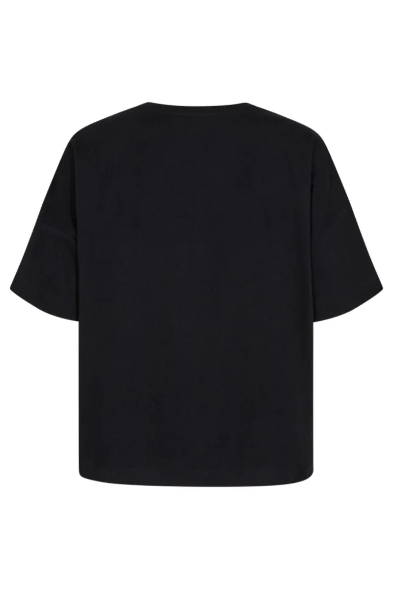 Hanneh Tee | Black | T-shirt fra Freequent