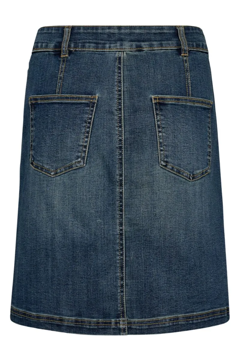 Harlow Skirt | Medium Blue Denim | Nederdel fra Freequent