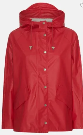 Ilse Jacobson Deep Red Raincoat