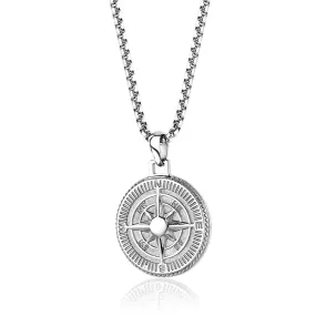 Italgem Steel Compass Pendant