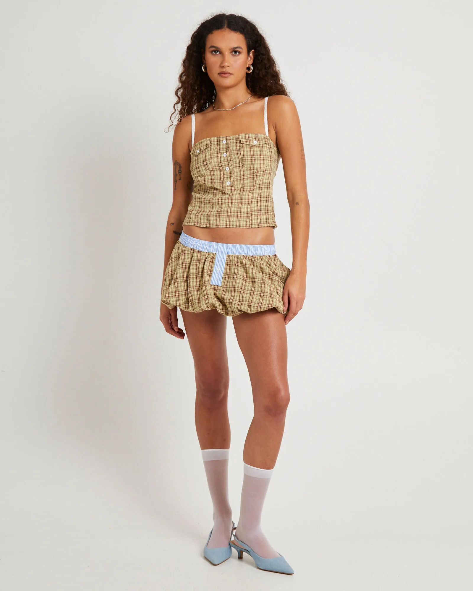 Jaded London Lulu Puffball Boxer Micro Skirt