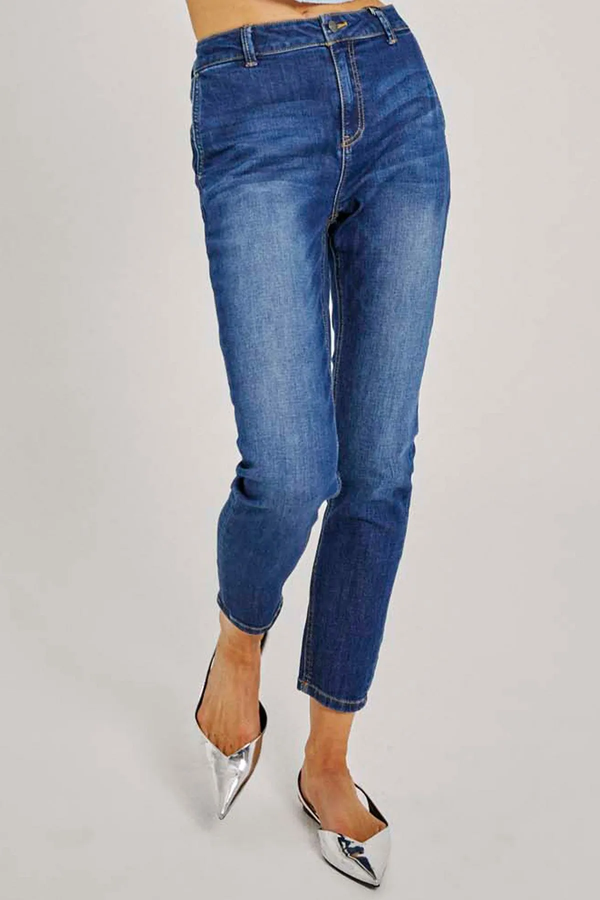 Jane Pant | Medium Blue Denim | Bukser fra Freequent