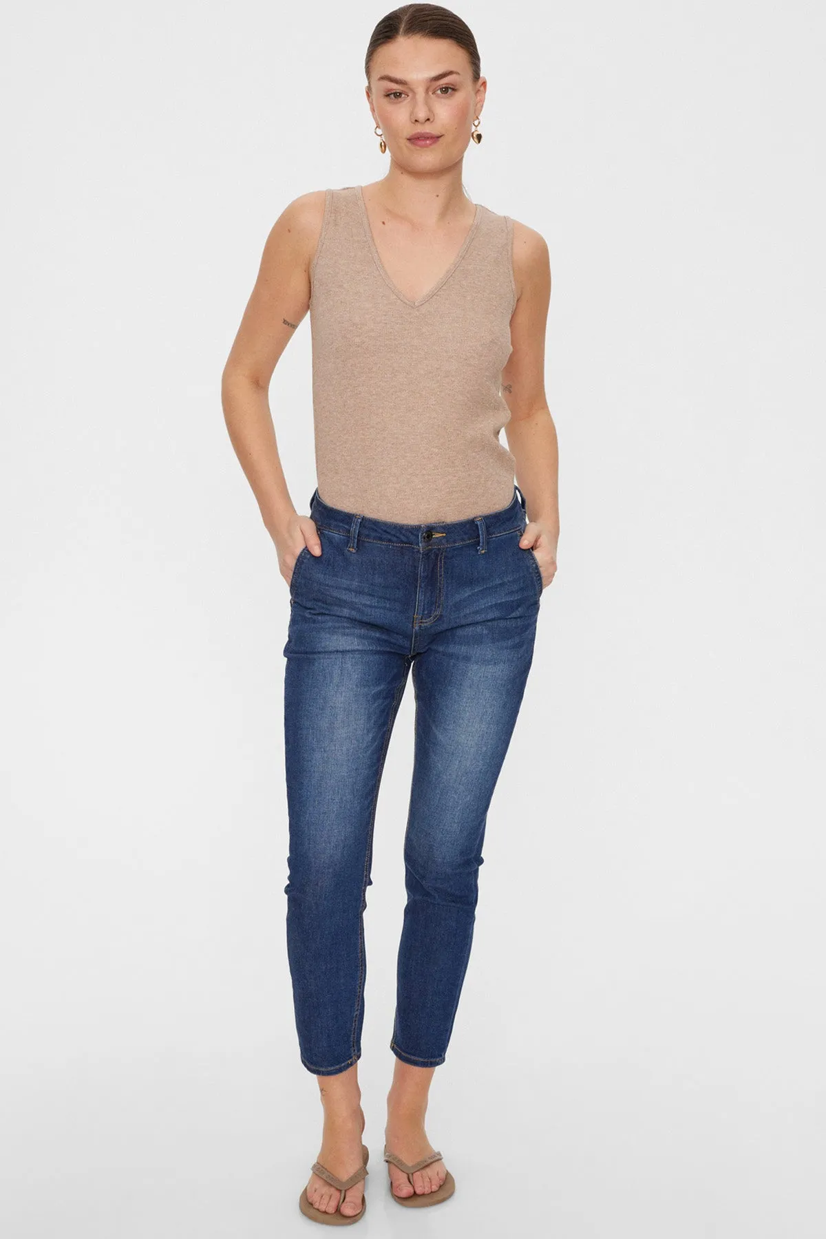 Jane Pant | Medium Blue Denim | Bukser fra Freequent