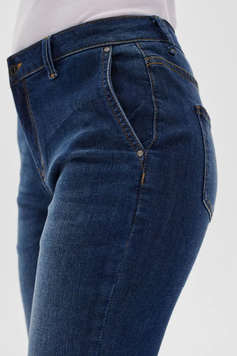 Jane Pant | Medium Blue Denim | Bukser fra Freequent