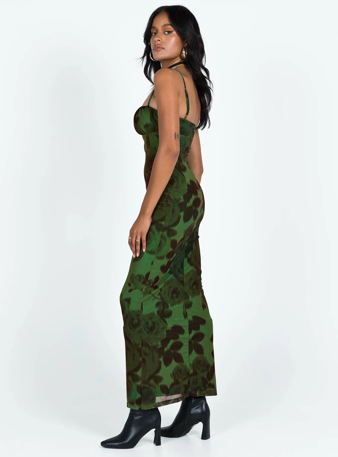 JGR & STN Thorne Maxi Dress Green