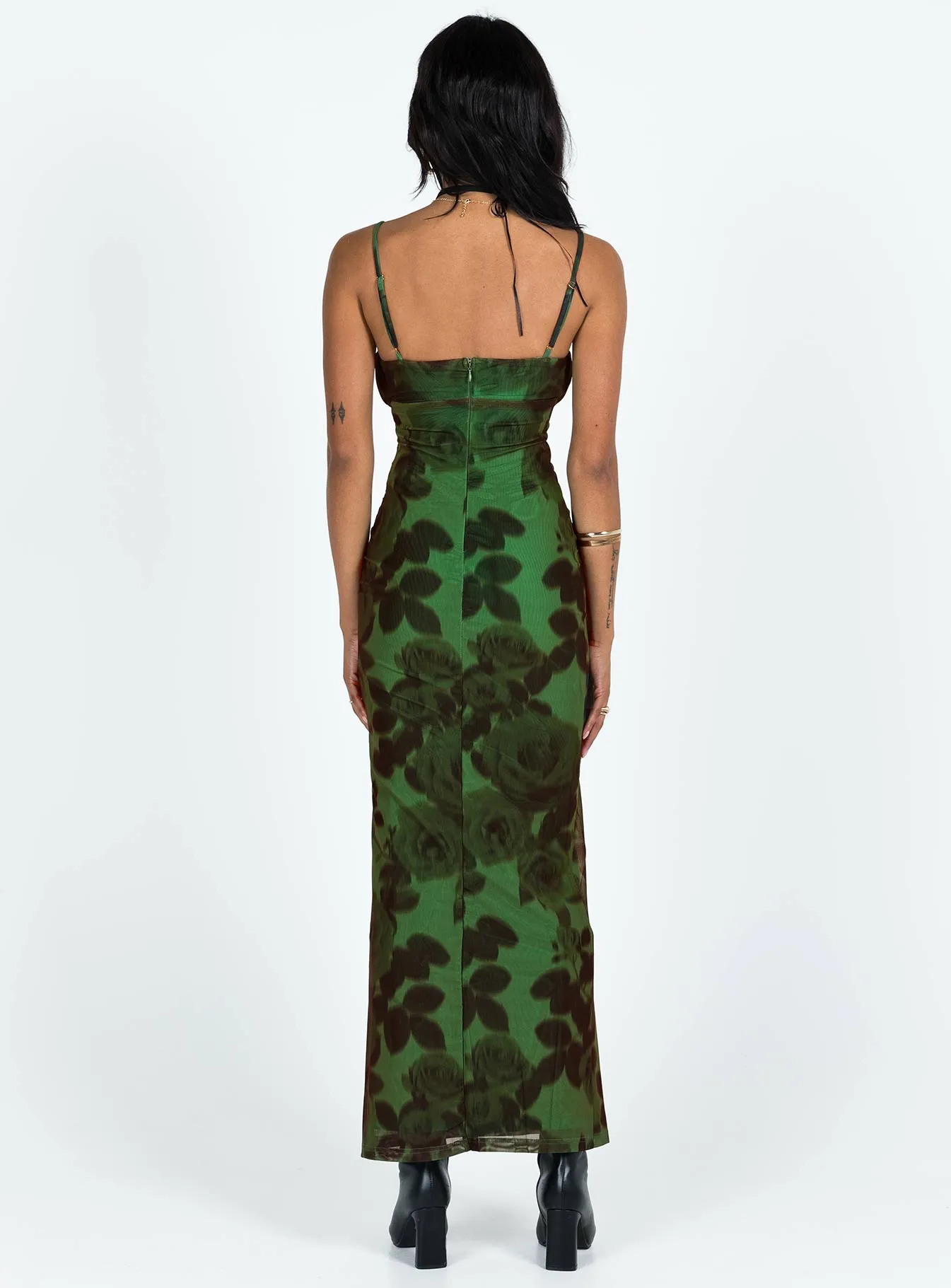 JGR & STN Thorne Maxi Dress Green