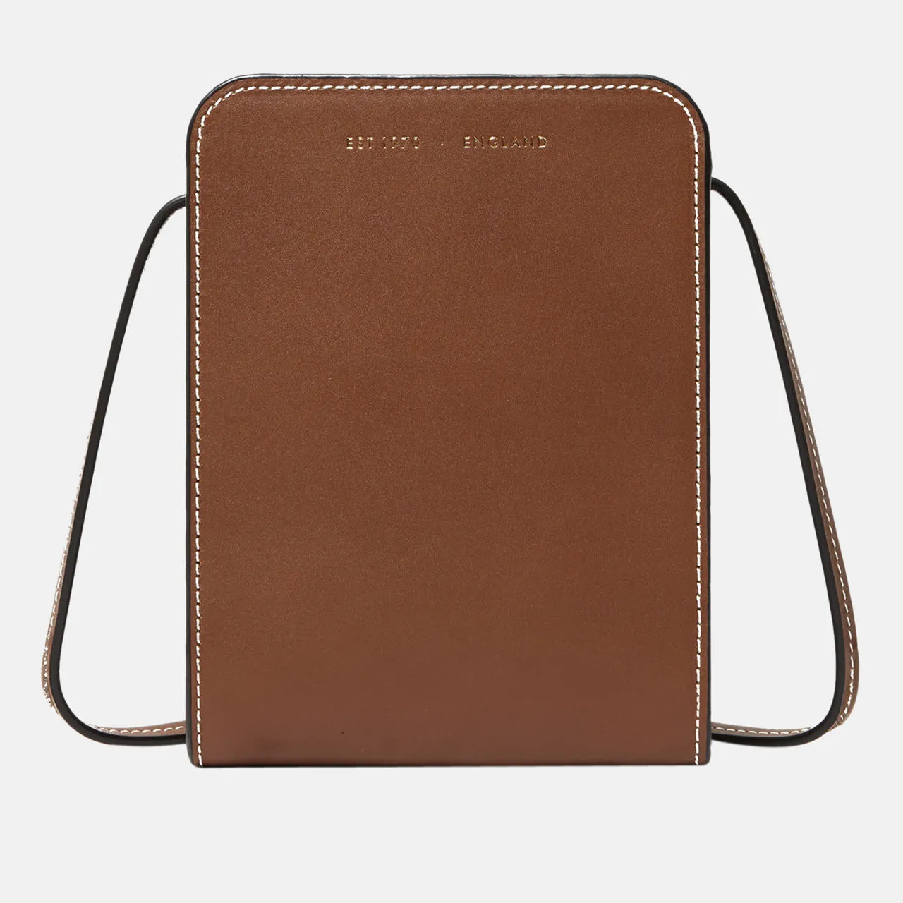 JIGSAW Leather Crossbody Phone Bag - Tan