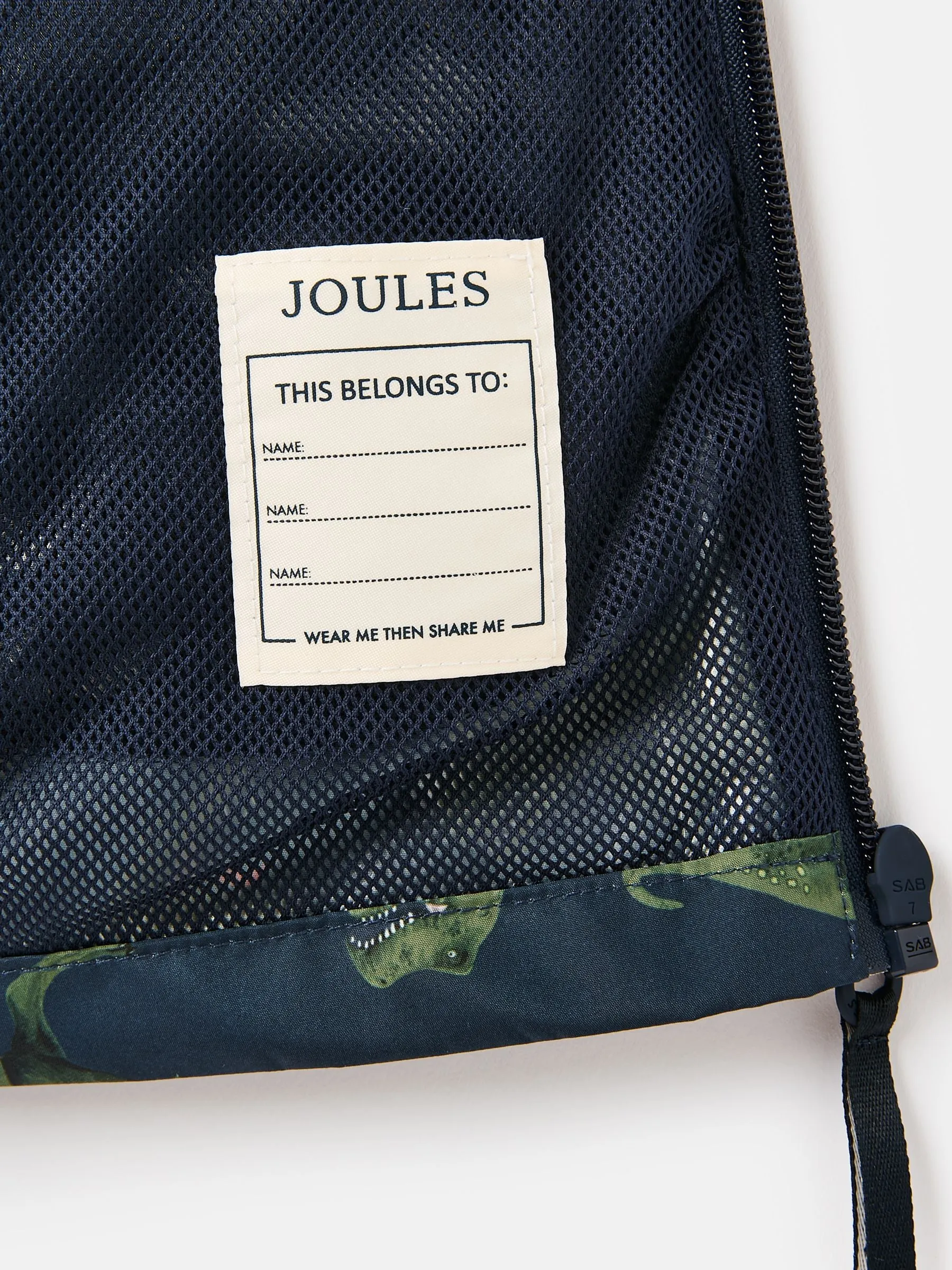 Joules Boys Rainwell Waterproof Packable Raincoat