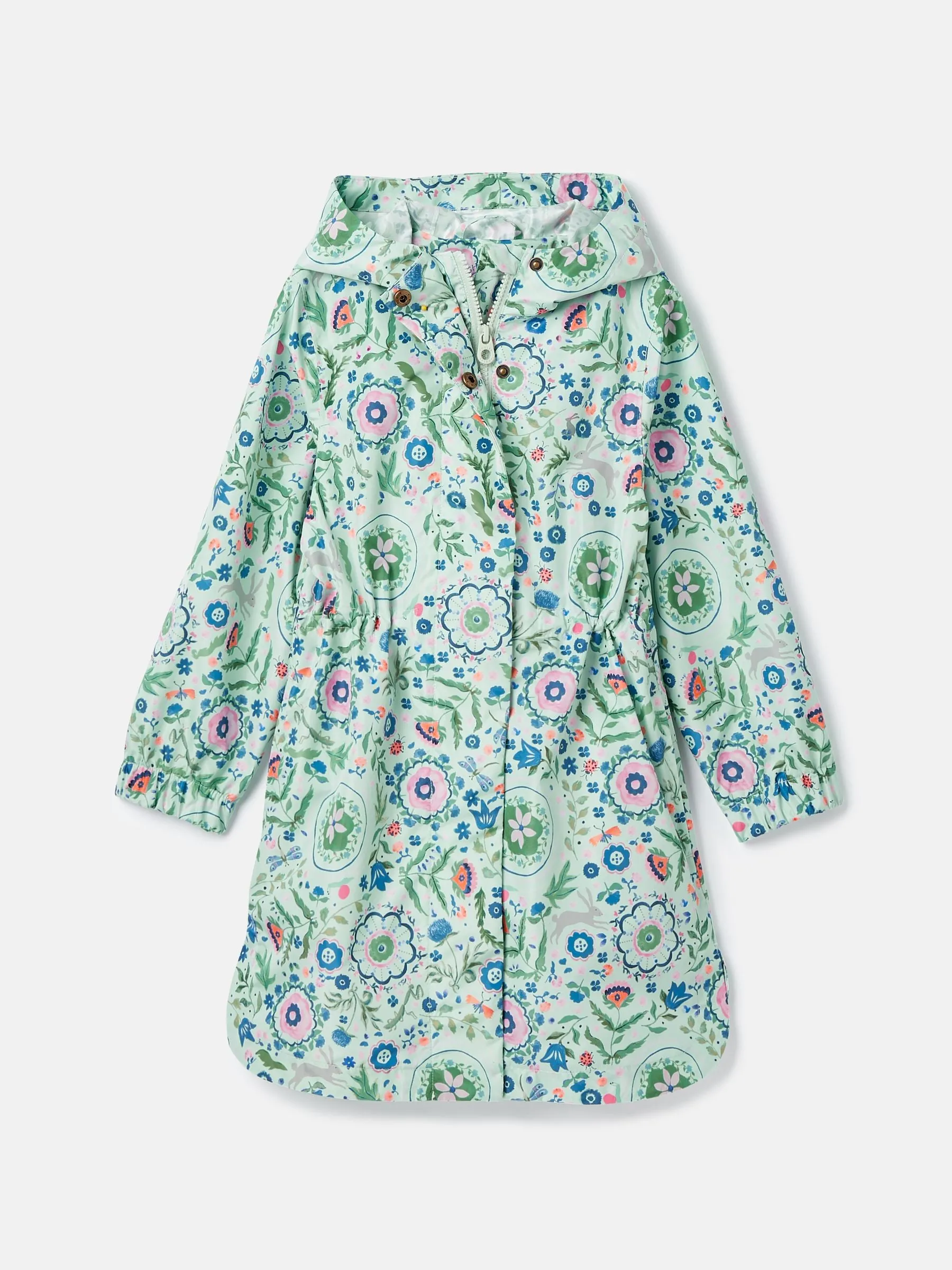 Joules Girls Rainford Waterproof Packable Raincoat