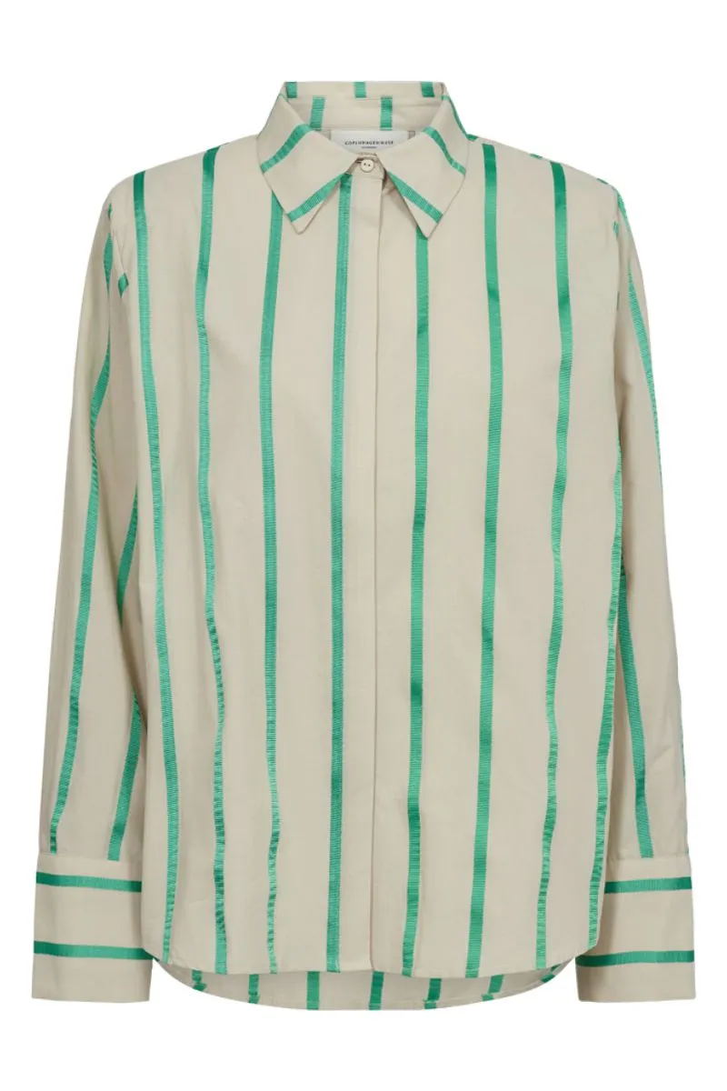 Kermi Shirt 204143 | Peyote w. Fern Green | Skjorte fra Copenhagen Muse