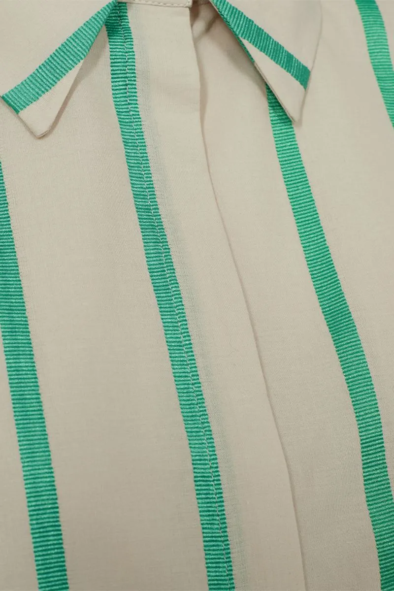 Kermi Shirt 204143 | Peyote w. Fern Green | Skjorte fra Copenhagen Muse