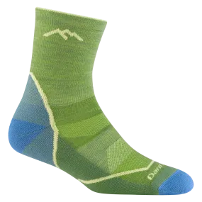 Kids Darn Tough Light Hiker Micro Crew Lightweight Hiking Sock Color: Willow