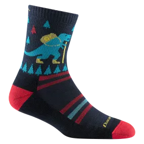 Kids Ty-Ranger-Saurus Micro Crew Lightweight Hiking Sock Color: Eclipse