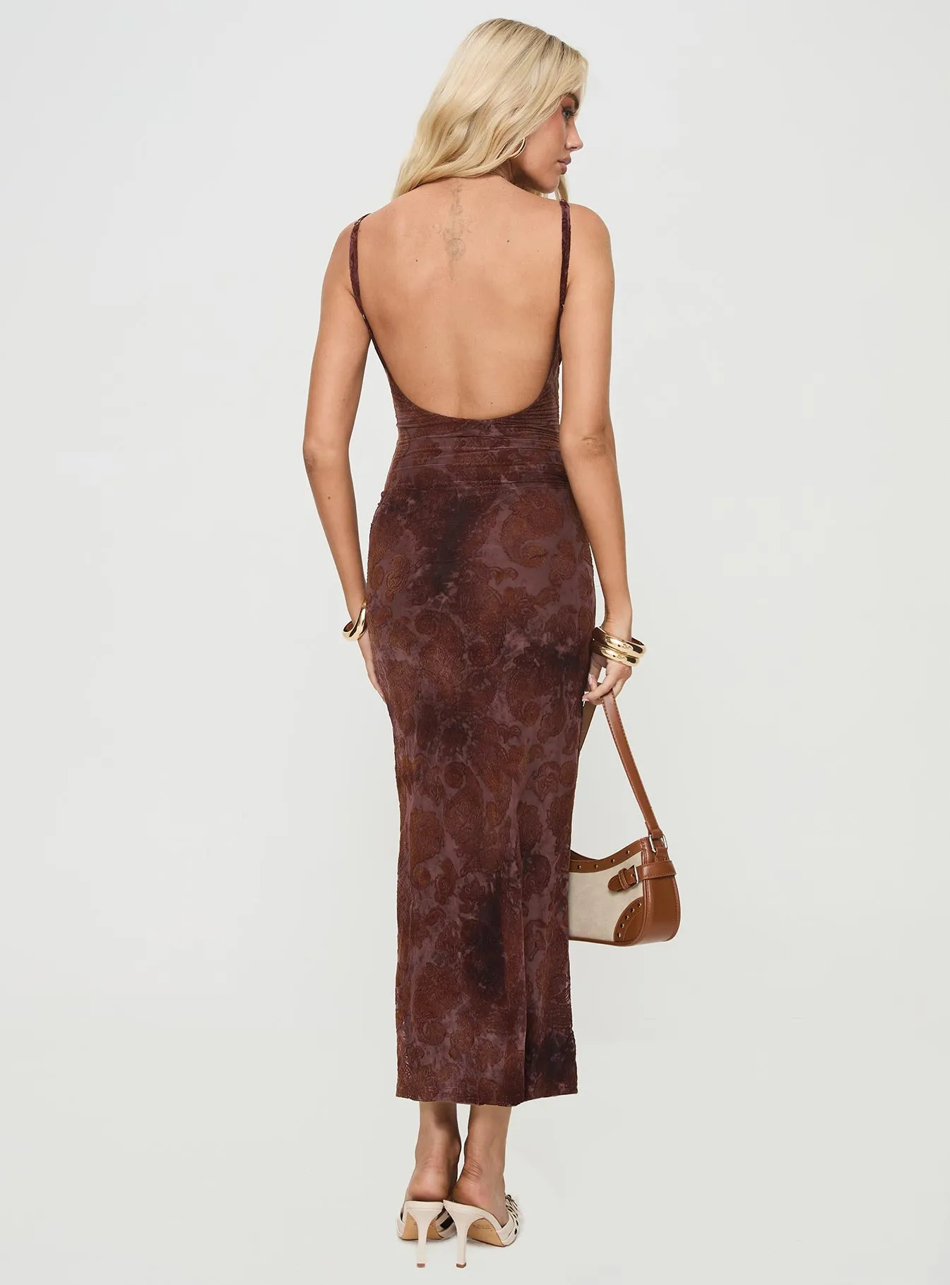 Knox Maxi Dress Chocolate