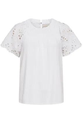 Lara Blouse | Brilliant white | Bluse fra Freequent