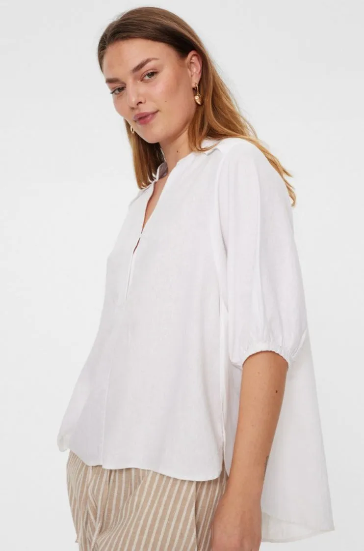 Lava Blouse | Brilliant White | Bluse fra Freequent