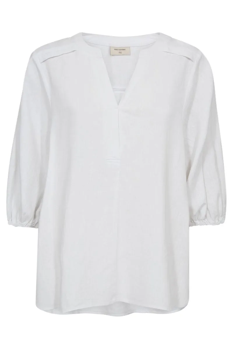 Lava Blouse | Brilliant White | Bluse fra Freequent