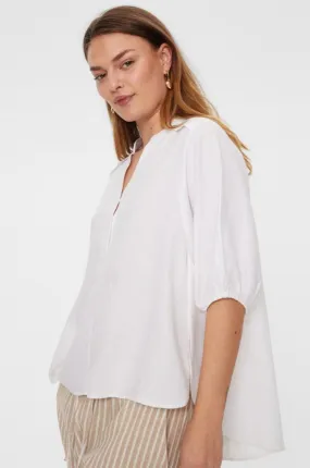 Lava Blouse | Brilliant White | Bluse fra Freequent