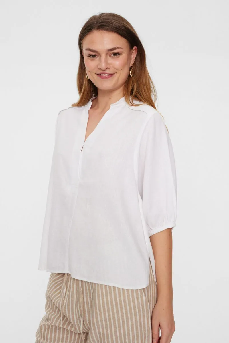 Lava Blouse | Brilliant White | Bluse fra Freequent