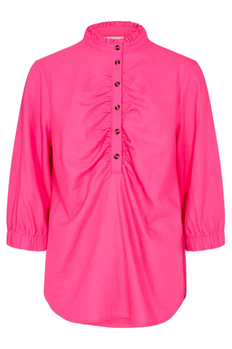 Lava Blouse | Carmine rose | Bluse fra Freequent