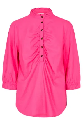 Lava Blouse | Carmine rose | Bluse fra Freequent