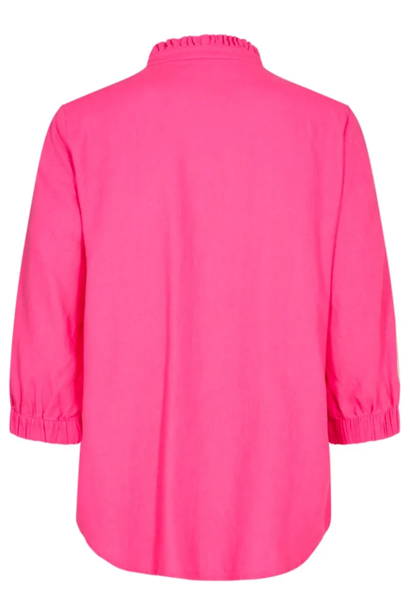 Lava Blouse | Carmine rose | Bluse fra Freequent