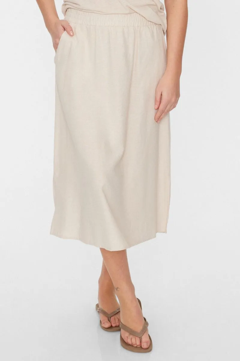 Lava Skirt 203840 | Sand Melange | Nederdel fra Freequent