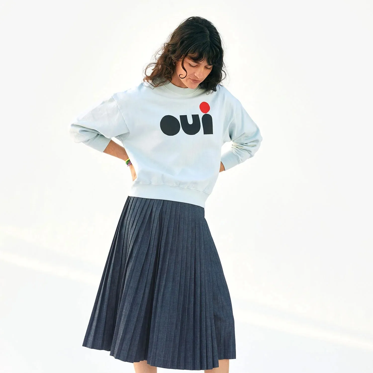 Le Drop Sweatshirt (Pale Blue Oui)