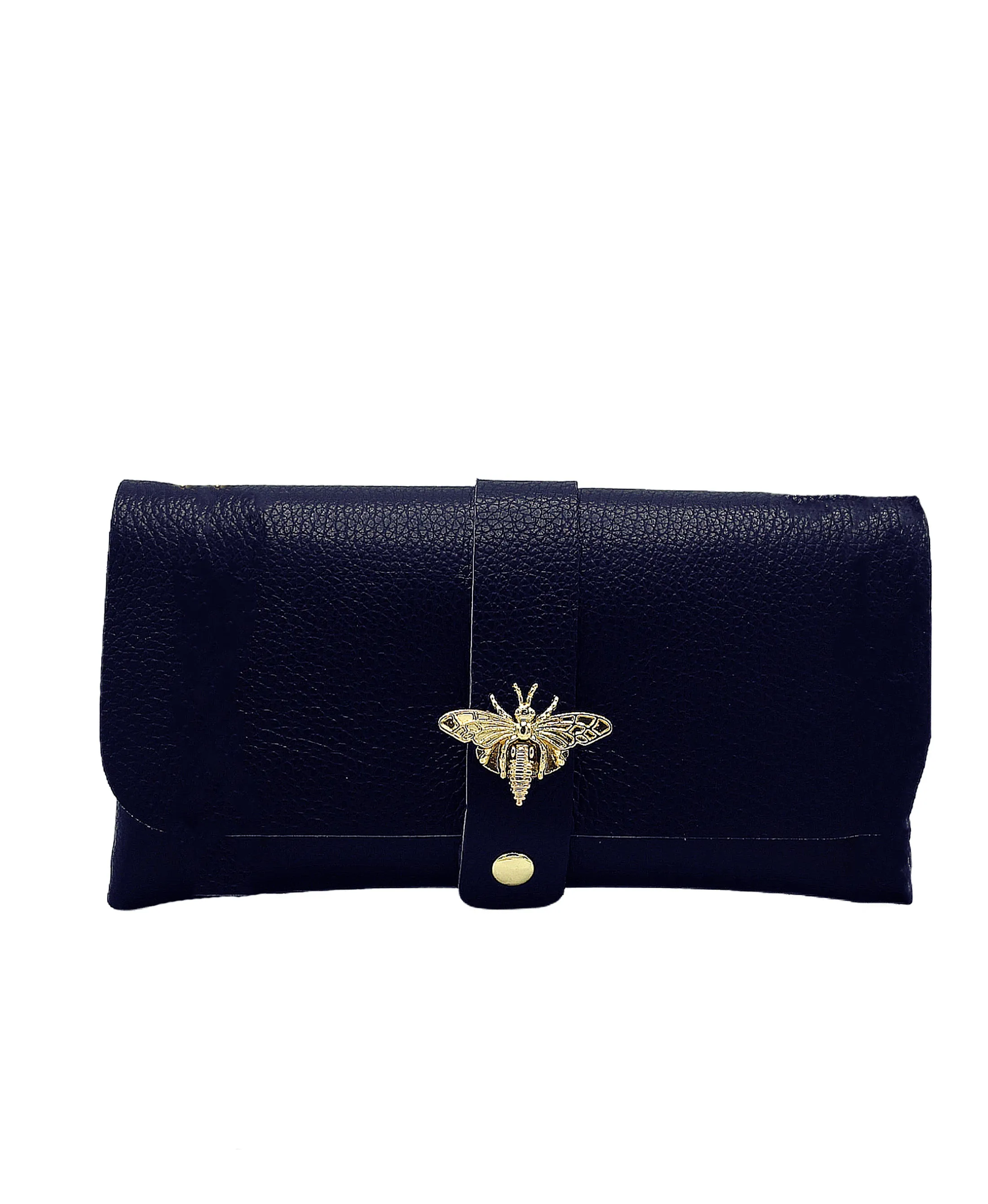 Leather Crossbody Bee Bag