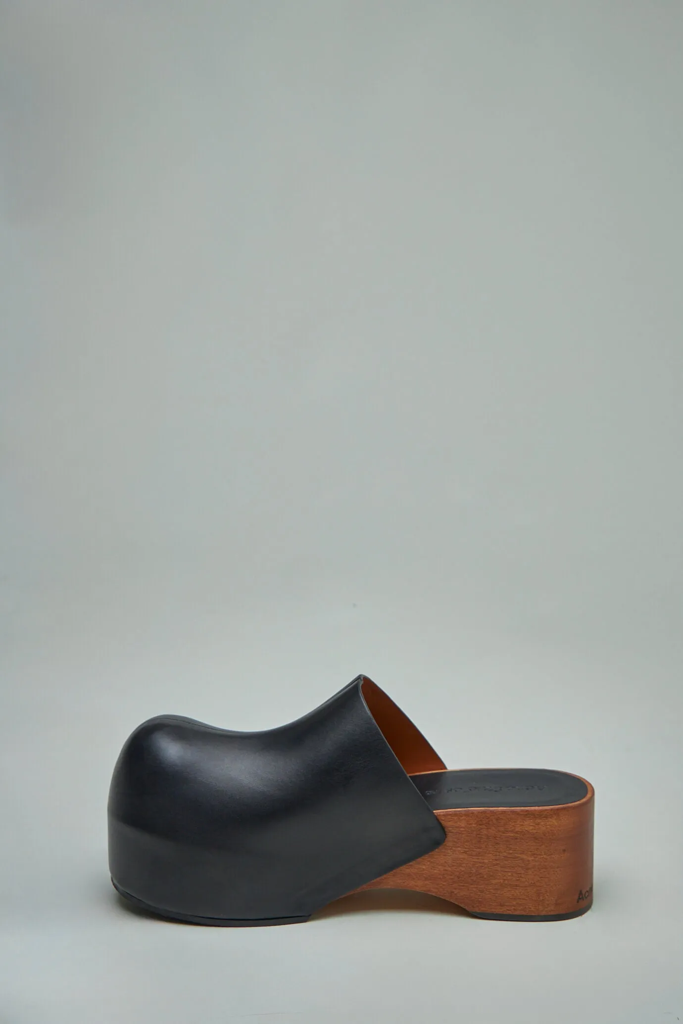 Leather Wood Clogs