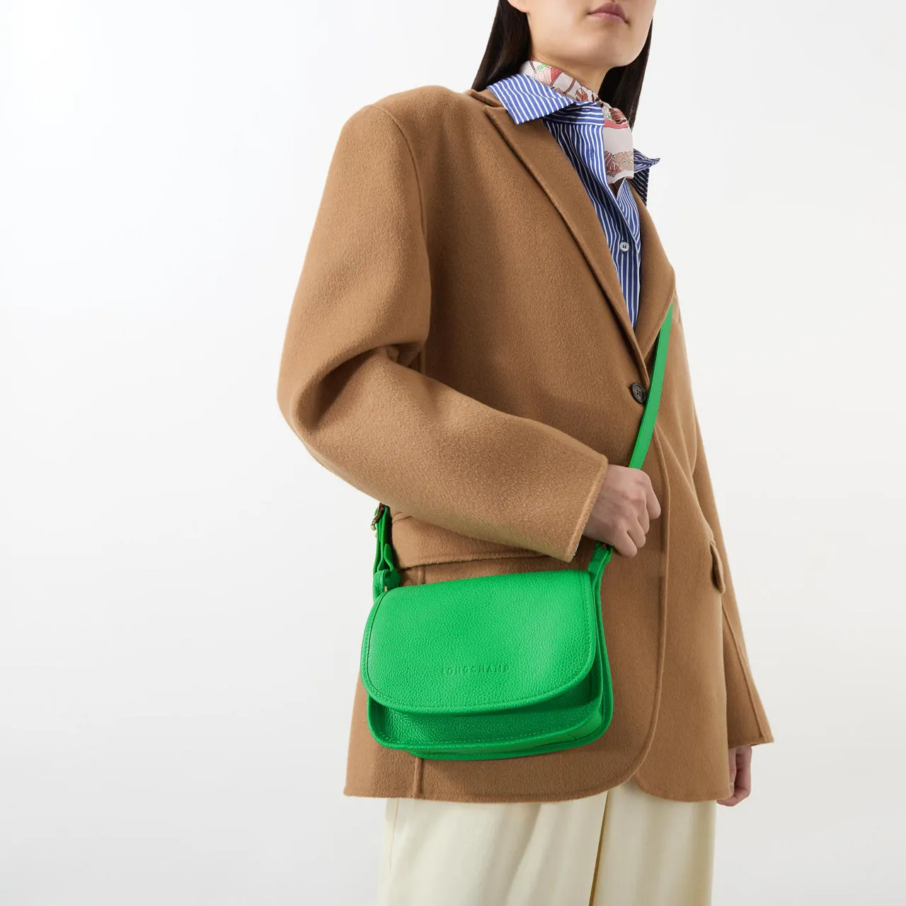 LONGCHAMP Le Foulonné Small Crossbody Bag - Vert