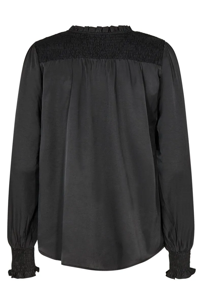 Lou Blouse | Black | Bluse fra Freequent