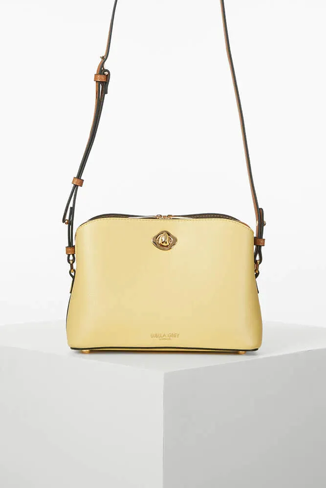 Luella Grey Juliana CrossBody Bag Lemon/Camel