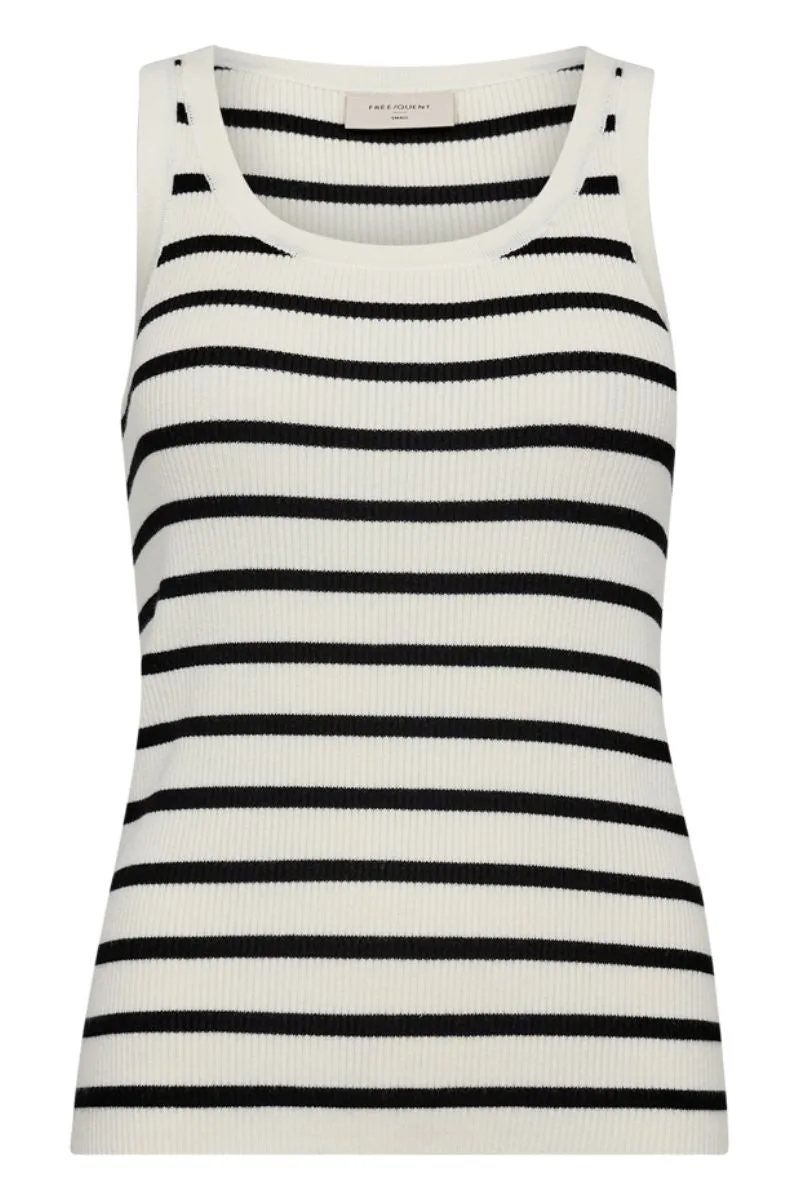 Mandy Tanktop | Tofu W. Black | Tanktop fra Freequent