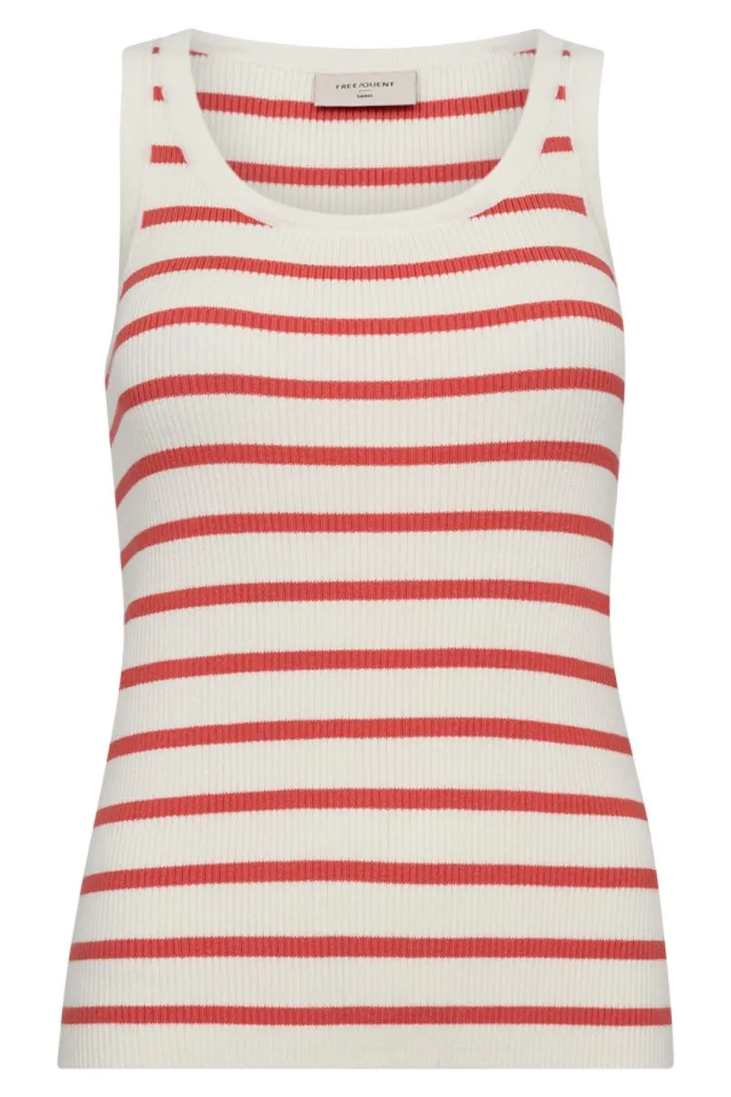 Mandy Tanktop | Tofu W. Hot Coral | Tanktop fra Freequent