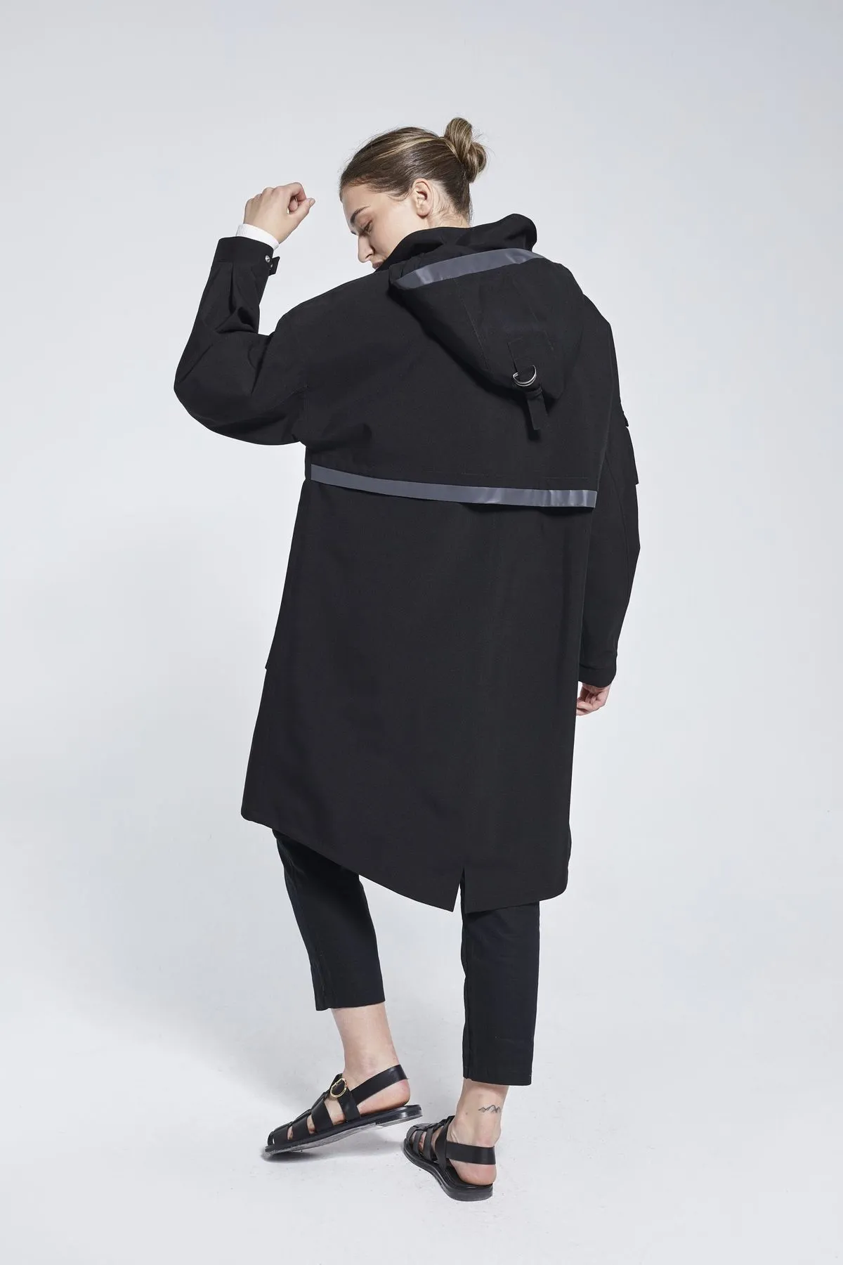 Marila Recycled Materials Raincoat - Black