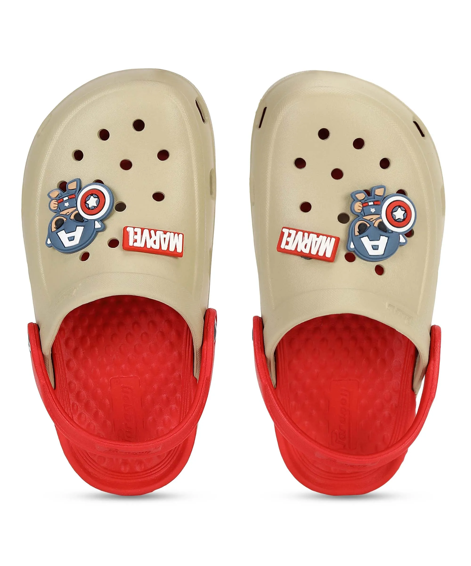 Marvel Captain America EVMK8013K Kids' Casual Clogs | Stylish Clogs for Kids with Durable Anti-Skid Sole, Cushioned Foot Support