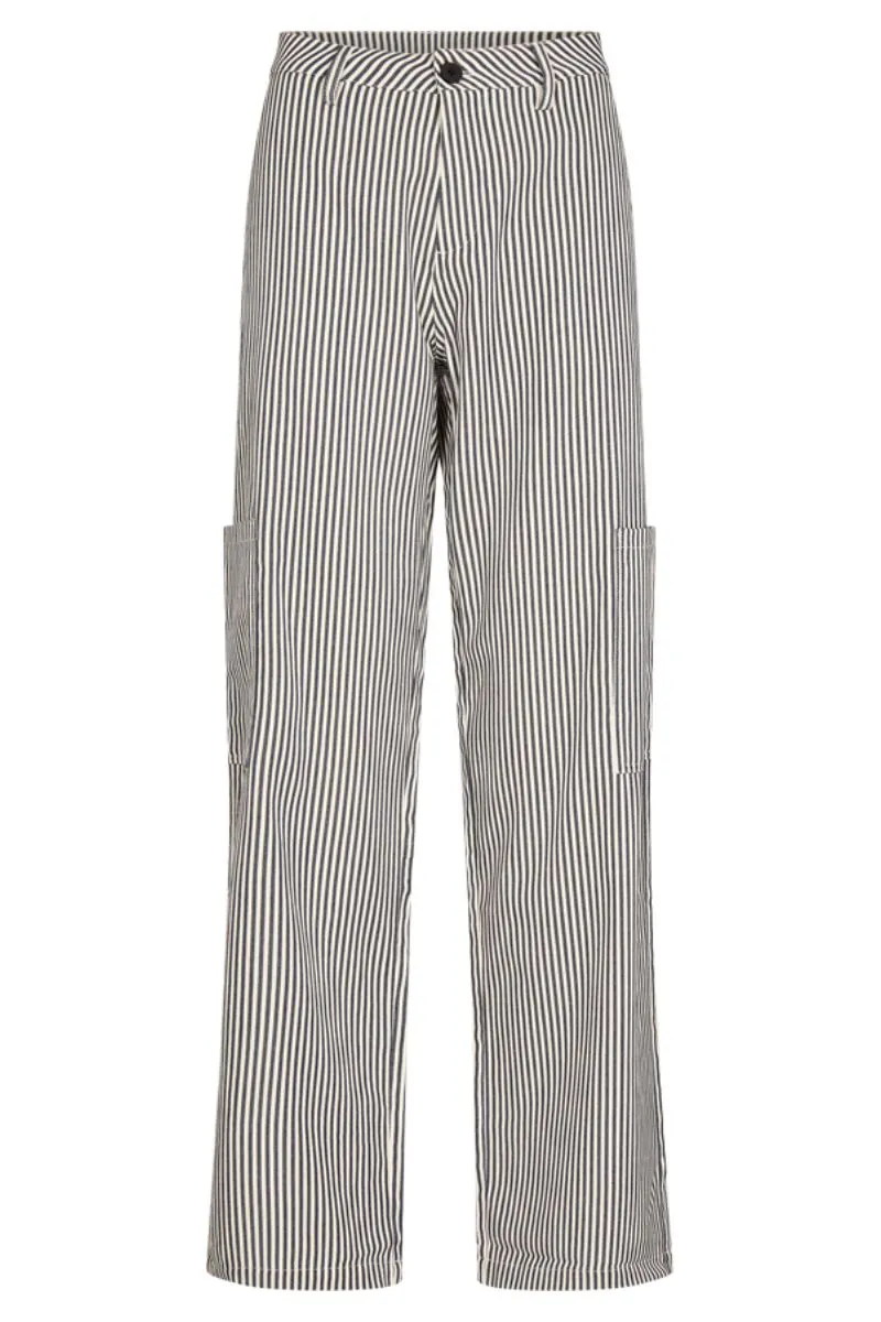 Mella Pant | Medieval Blue w. Off-White | Bukser fra Freequent